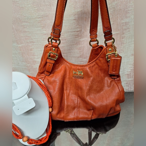 Coach Handbags - COACH orange shoulder bag/purse.